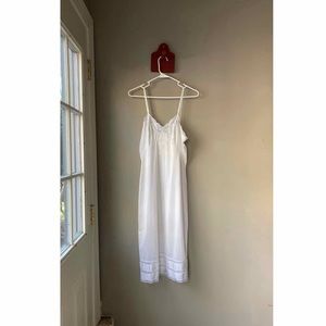 Vintage Adonna White Lace Slip Nightgown 34